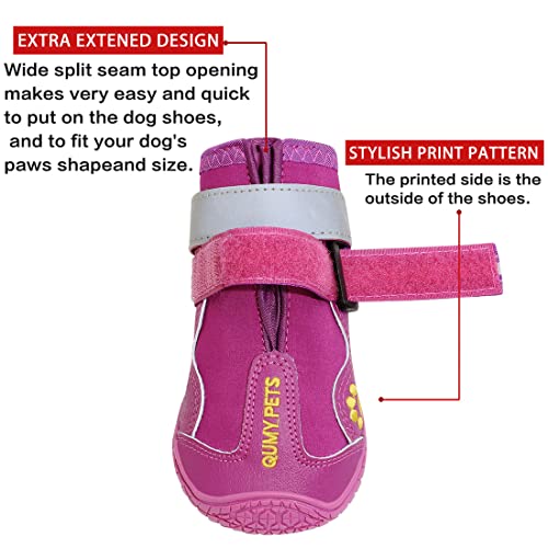 Dog Shoes for Hot Pavement (Size 8: 3.0''x3.3"(W*L) (Pack of 4))