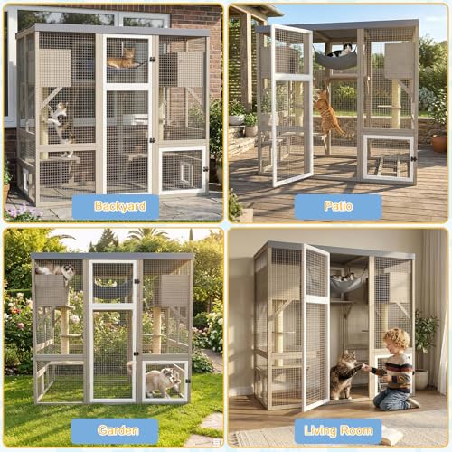 Catio Outdoor Cat Enclosure (61.5"L x 34"W x 57.5"H)