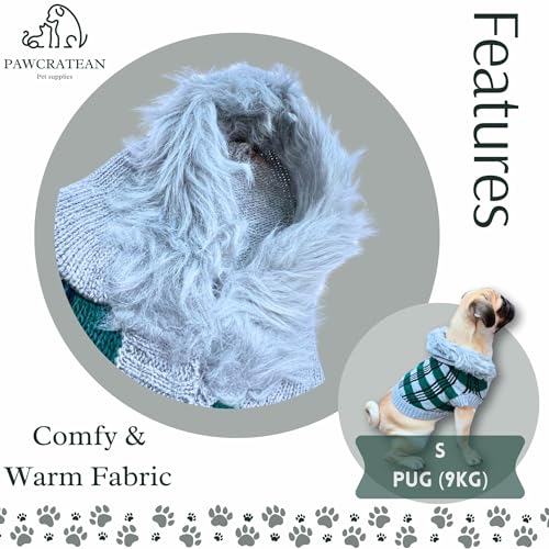 Cute Sweater for Dogs and Cats Soft Flannel Pet Outfit Warm and Cozy Animal Hoodie Small to Large Pet Clothes for Halloween Parties and Everyday Wear (Small)
