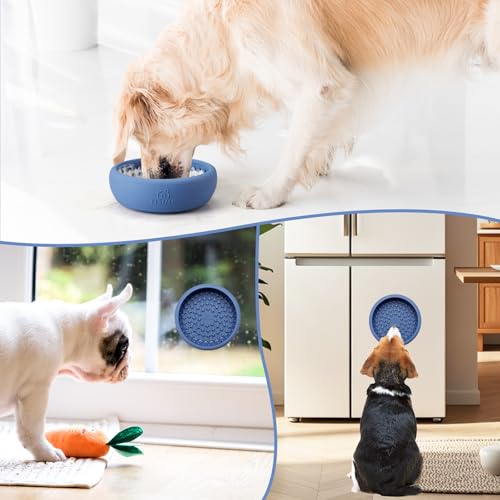Dog Lick Bowl (Small / Dark blue)