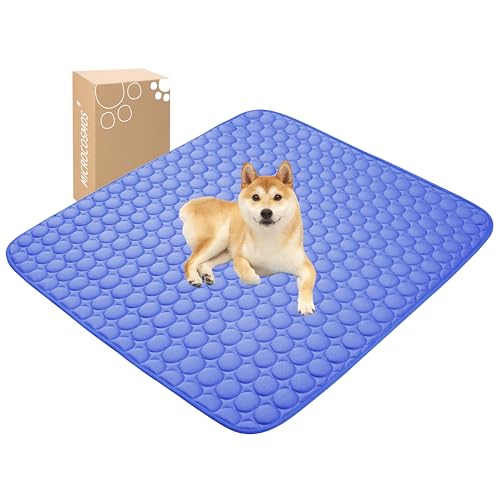 Summer Cooling Mat & Sleeping Pad (48" x 48" / Navy Blue)