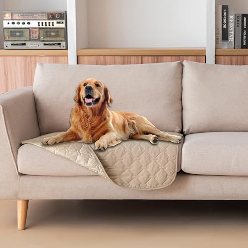 Waterproof Armchair Covers for Pets (30x30 Inch (Pack of 1) / Dark Beige)