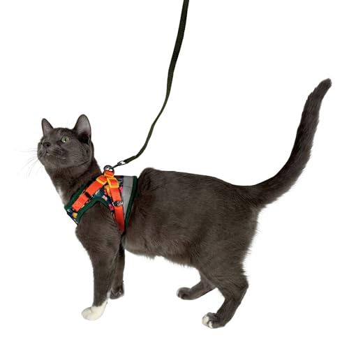 Travel Cat Harness and Leash Set (Small / Hawaiian)