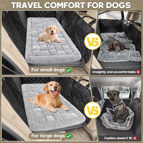 Dog Car Bed Mat Non (Light Gray / For Cars/ SUV/ Small Truck (50"×24.6"))