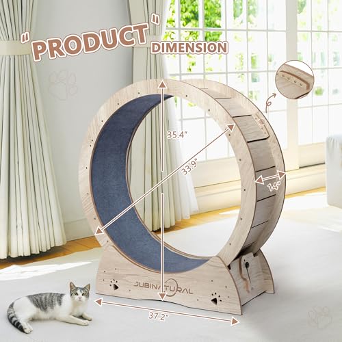 33.9" Cat Wheel for Indoor Cats (WOOD / 33.9")