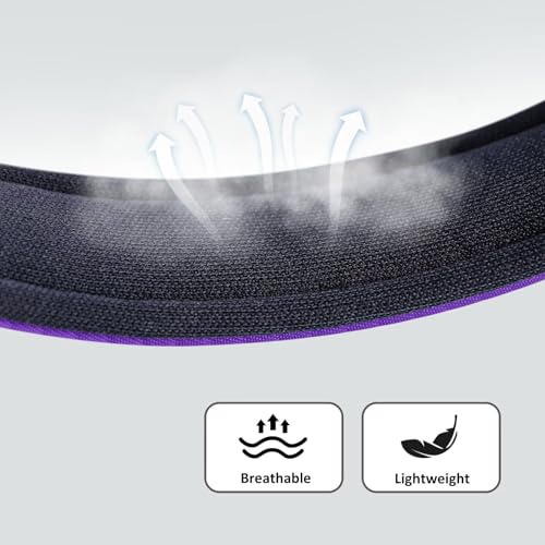 Soft Padded Dog Collars for Medium Dogs (Purple / L: Fit 13-17" Neck)