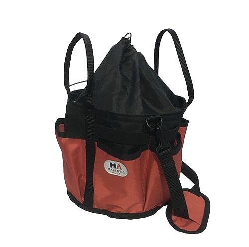 horse Grooming Organizer Tote Bag (Red)