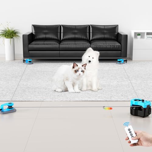 Interactive Cat Toy for Indoor Cats with Remote (Sky Blue)