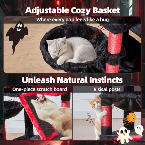 Gothic Cat Tree (Gothic / 57.5 Inches)
