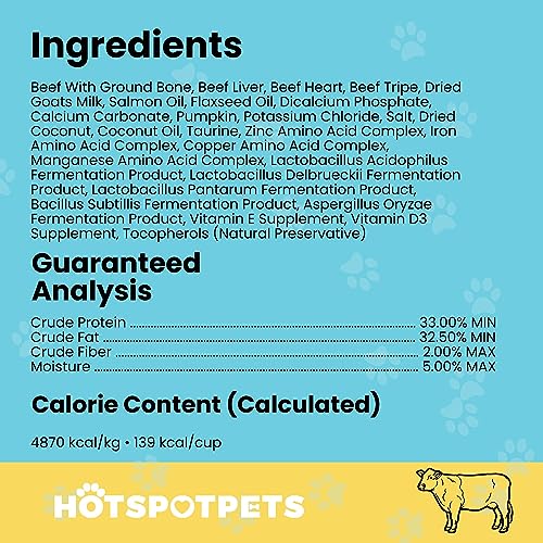 Freeze Dried Raw Beef Meal Toppers for Dogs 1LB Bag