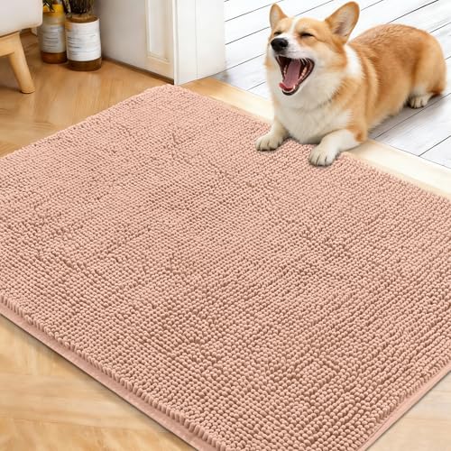 Dog Door Mat for Muddy Paws 40x32 (Peach / 40" X 32")