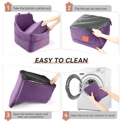 Dog Car Seat for Small (Purple)