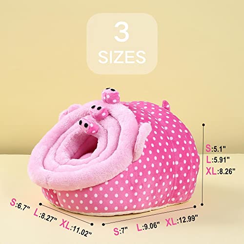 Guinea Pig Rat Accessories Toys House Hideout Cage Supplies Chinchilla Cage Ferret Gerbil (S / 2-Pig)