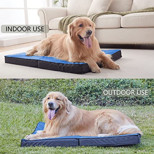 Outdoor Dog Bed (X-Large / Navy Blue)