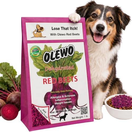 Red Beets Dog Food Topper for Dogs (1 Pound)