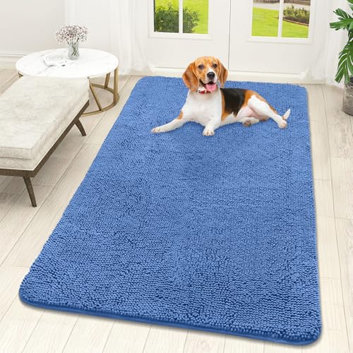 Dog Door Mat for Muddy Paws 59x32 (Cornflower Blue / 59" X 32")