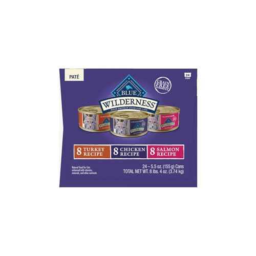 Wilderness Variety Pack Adult Paté Wet Cat Food (5.5 Ounce (Pack of 24))
