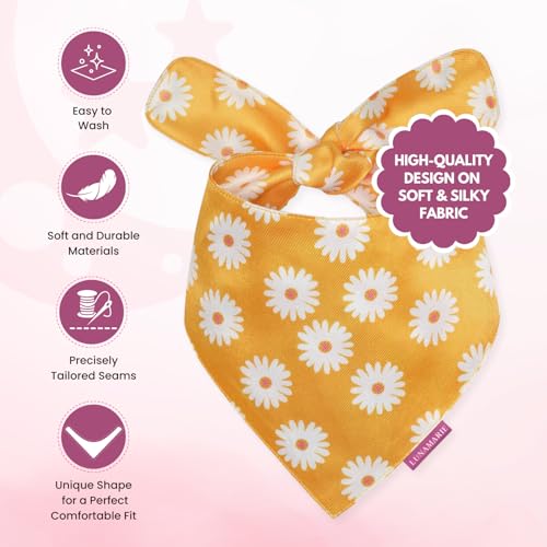 Luxury Pet Birthday Bandanas (Daisies / X-Small)