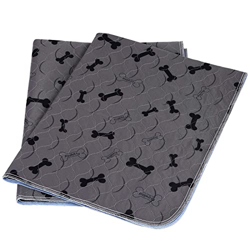 Washable Dog Pee Pads with Free Grooming Gloves (72x72 Inch (Pack of 1))