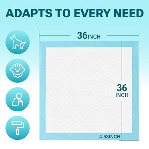 100 Count Disposable Bed Pads for Adult 36" x 36" (36"x36")