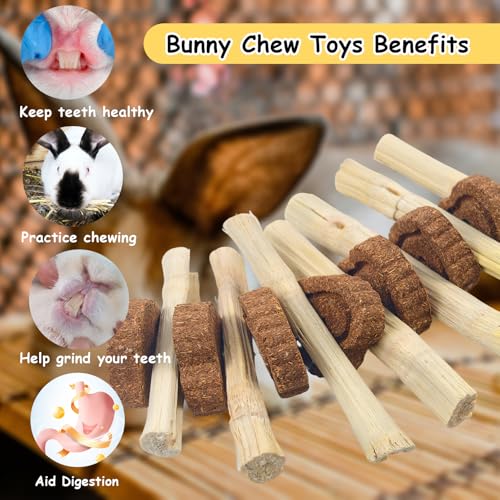 4 PCS Bunny Chew Toys for Teeth