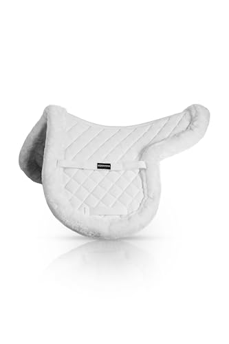 Eidsvoll White English Saddle Pad (White / Large)