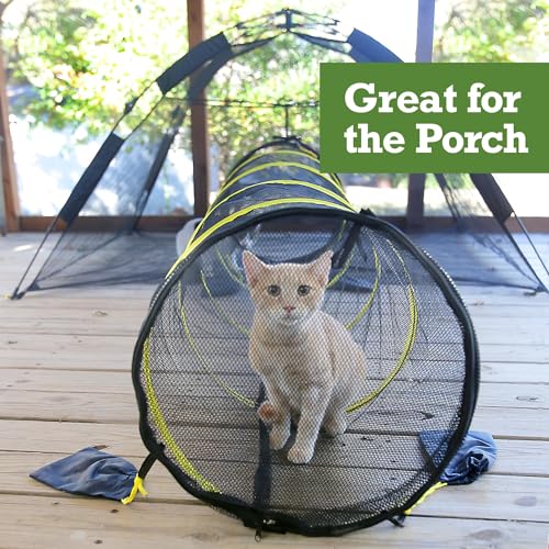Kitty Compound Outdoor Cat Enclosure and Tunnel (Kitty Compound Play House)