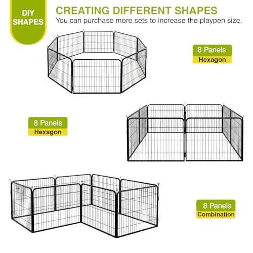 Dog Playpen 24" (8 panels-without door)