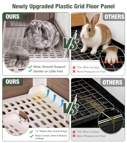 Guinea Pig Cage Indoor with Chew (Brown)
