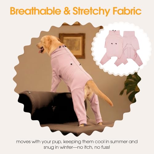 Recovery Suit for Medium Dogs (Pink / M)