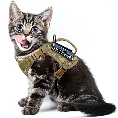 Tactical Cat Harness for Walking (L / camo khaki)