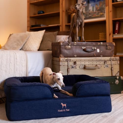 Dog Bed Orthopedic Memory Cooling Foam (Dark Blue - DE / Large)
