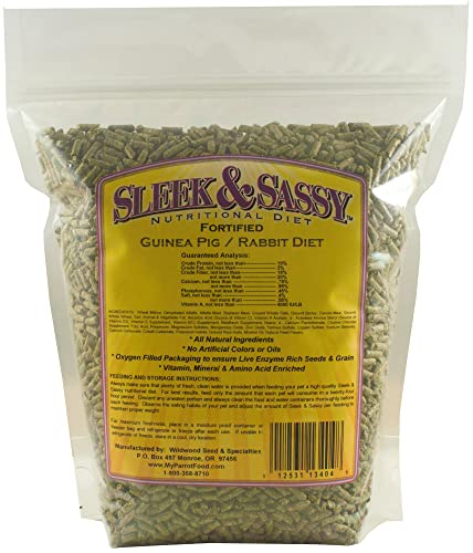 Fortified Guinea Pig & Rabbit Food (4 Pound (Pack of 1))