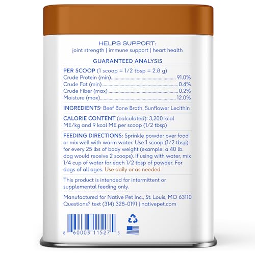 Bone Broth for Dogs (48 Servings)