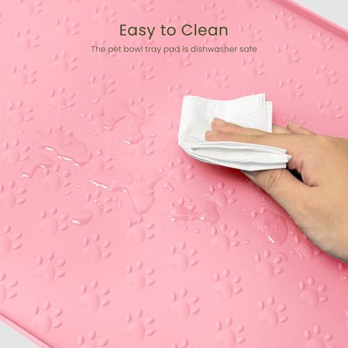 Dog Food Mat Anti (25.6" x 13" / Pink)