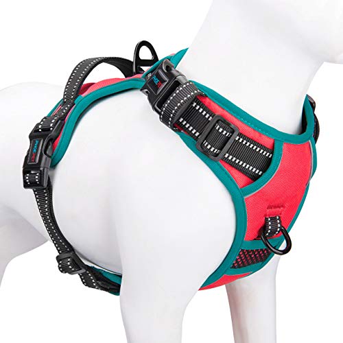 2019 Upgraded No Pull Dog Harness (Red / Small)