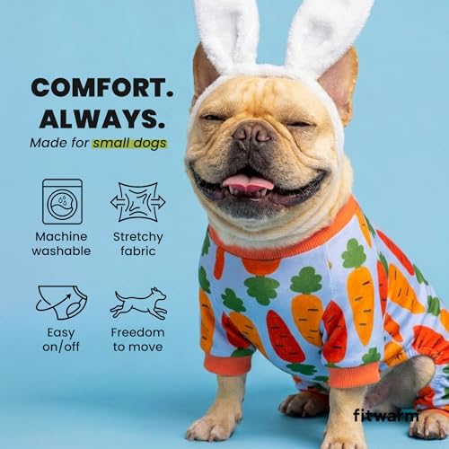 Carrot Dog Flecce Pajamas (Carrot / Large)