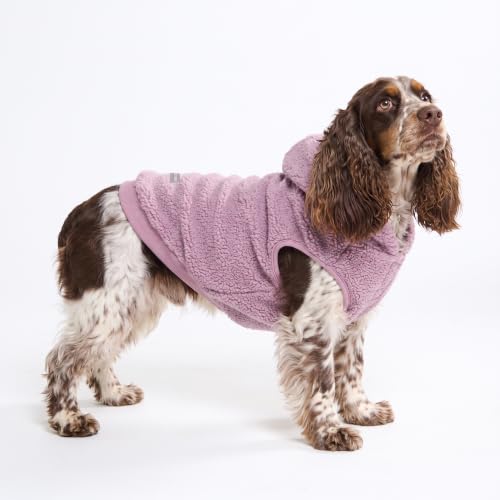 Sherpa Fleece Dog Jacket (Taupe / XL)