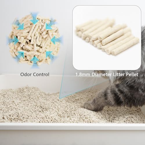 Low Dust Odor Control Flushable Tofu Cat Litter 24LB (6lb x 4bags / Original Flavor)