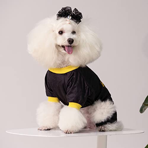 Dog Halloween Pajamas Puppy Onesies Small Dogs Soft Pjs Coat Cat Apparel Comfy Pet Christmas Clothes Outfit Doggie Bodysuit (Small / A05-Security)