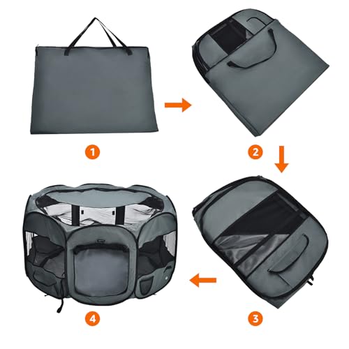 AmazonBasics Foldable Octagonal Indoor (Grey / 45")