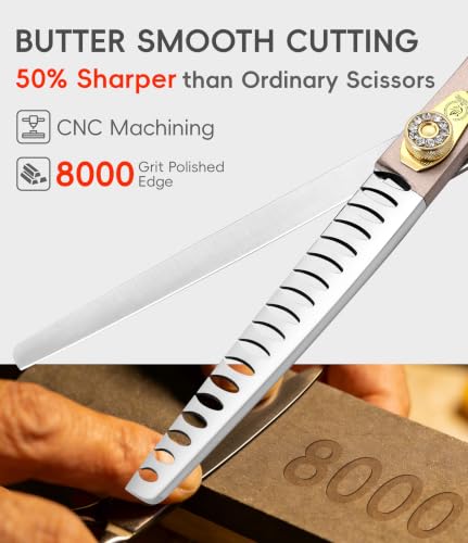 Thinning Shears for Dogs and Cats Pet Grooming Scissors Chunkers Shears 440C Stainless Steel Professional Dog Trimming Scissors 7.5'' (Chunker / 7.5")
