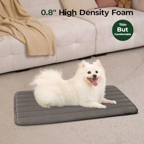 Dog Crate Pad (36.0"L x 23.0"W x 0.8"Th / Brown, 1 Pack)