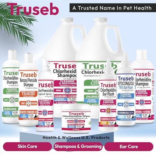 Truseb Topical Ketoconazole and Chlorhexidine Shampoo for Dogs