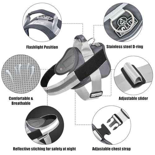 Dog Harness No (Small (Pack of 1) / TwilightGray)