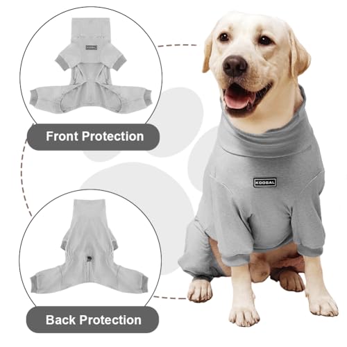 Dog Pyjamas PJS Sweater Clothes and Home Clothing Suitable for Large to Giant Breeds of Dogs (Gray / 6XL)