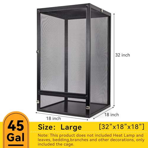 Foldable Reptile Terrarium Kit (Black)