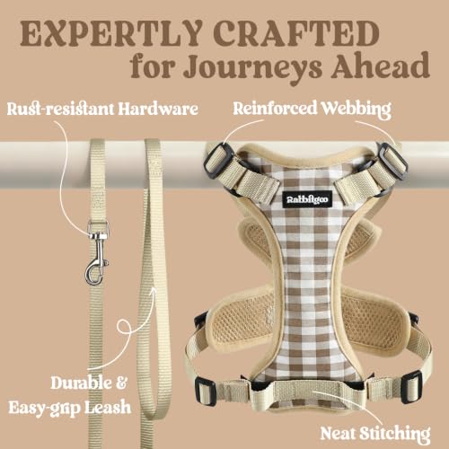 Cat Harness and Leash Set (S / Foamy Coffee)