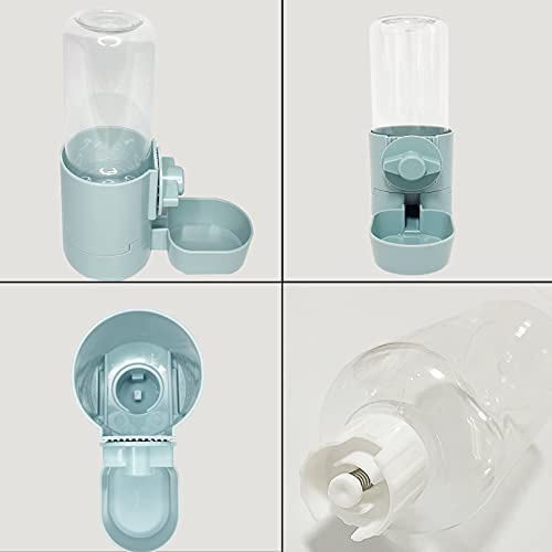 Rabbit Water Bottle 17 OZ Bunny Hanging Water Fountain Automatic Guinea Pig Water Dispenser No Leak Drinking Feeder for Bunny Chinchilla Hamsters Cat Dog Small Animals