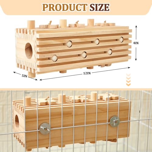 12x5x4 Macaw Toys Natural Wood Bird Chewing Block Large Parrots